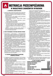 DB025 Instrukcja przeciwpożarowa w magazynach zagrożonych wybuchem