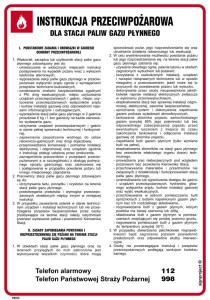 DB032 Instrukcja ppoż. dla stacji paliw gazu płynnego