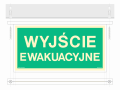 Rysunek techniczny 1 - EM102 Prostokątny nośnik znaku 2D (podstropowy)