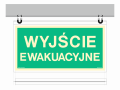 Rysunek techniczny 2 - EM102 Prostokątny nośnik znaku 2D (podstropowy)