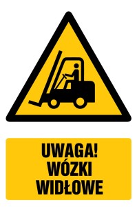 MM015 Uwaga! Wózki widłowe