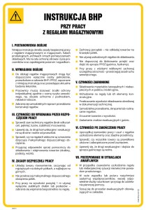 MM018 Instrukcja BHP przy pracy z regałami magazynowymi