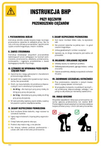 MM021 Instrukcja BHP przy ręcznym przenoszeniu ciężarów