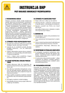 MM023 Instrukcja BHP przy obsłudze odkurzaczy przemysłowych