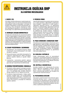 MM026 Instrukcja ogólna BHP dla budynku mieszkalnego