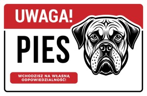 UP008 Uwaga! Pies - Bullmastiff