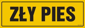 NC005 Zły pies