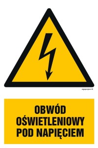 HA009 Obwód oświetleniowy pod napięciem