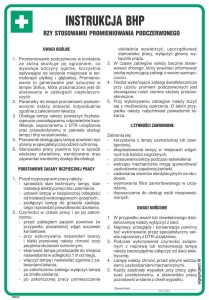 DD015 Instrukcja BHP przy stosowaniu promieniowania podczerwonego