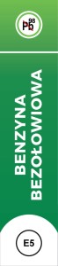 SB901 Naklejka na dystrybutor - Benzyna bezołowiowa Pb98 E5