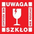 MM035 Etykieta Uwaga Szkło - Nie rzucać