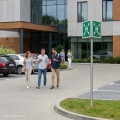 Znak przestrzenny 3D AE707 Miejsce zbiórki do ewakuacji - wizualizacja