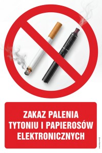 ZRZ002 Zakaz palenia tytoniu i papierosów elektronicznych