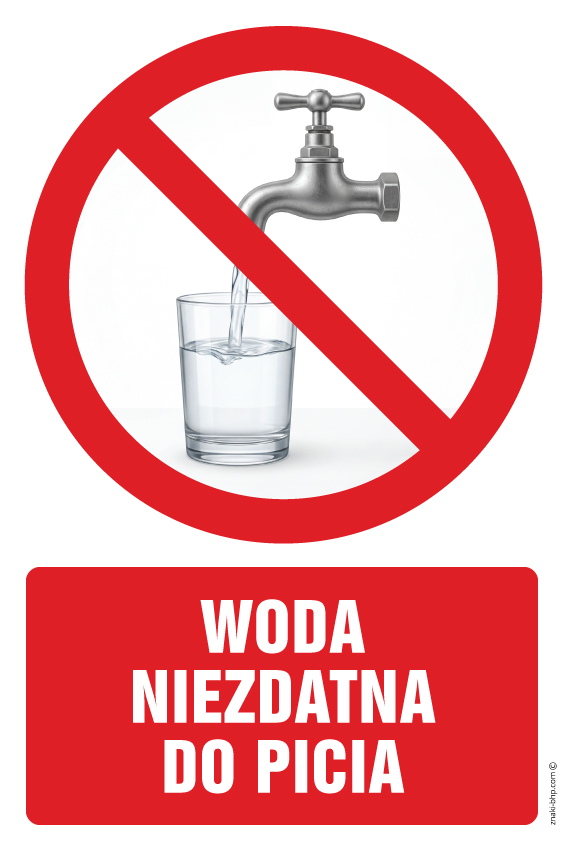 Znak realistyczny ZRZ003 Woda niezdatna do picia