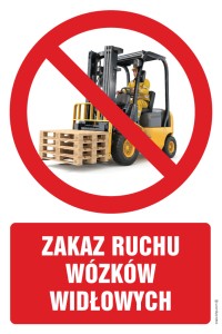 ZRZ004 Zakaz ruchu wózków widłowych