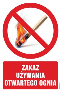 ZRZ005 Zakaz używania otwartego ognia