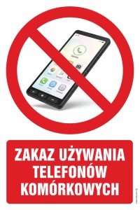 ZRZ006 Zakaz używania telefonów komórkowych