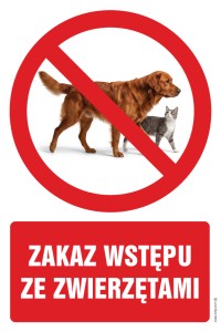 ZRZ007 Zakaz wstępu ze zwierzętami