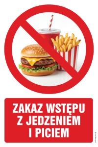 ZRZ008 Zakaz wstępu z jedzeniem i piciem