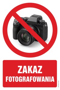 ZRZ009 Zakaz fotografowania