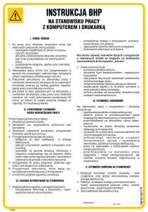IAA05 Instrukcja postępowania na stanowisku pracy z komputerem i drukarką