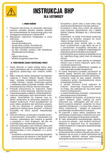 IAA31 Instrukcja BHP dla listonosza