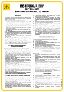 IAB05 Instrukcja BHP przy obsłudze strugarki-wyrówniarki do drewna