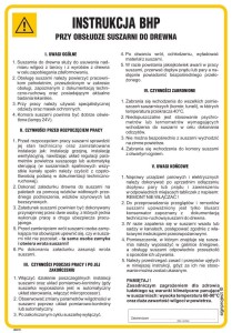 IAB10 Instrukcja BHP przy obsłudze suszarni do drewna