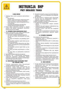 IAB18 Instrukcja BHP przy obsłudze traka