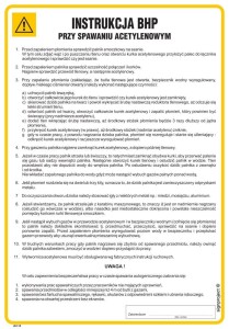 IAC18 Instrukcja BHP przy spawaniu acetylenowym