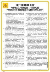 IAD02 Instrukcja BHP przy magazynowaniu i stosowaniu podchlorynu sodowego do uzdatniania wody
