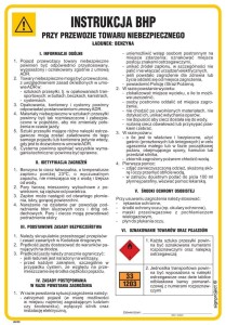 IAE20 Instrukcja BHP przy przewozie towaru niebezpiecznego (ładunek-benzyna)