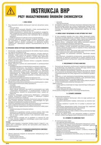 IAE25 Instrukcja BHP przy magazynowaniu środków chemicznych