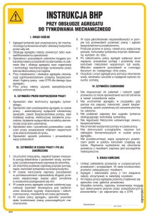 IAF01 Instrukcja BHP przy tynkowaniu mechanicznym i obsłudze agregatu tynkarskiego