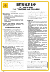 IAF04 Instrukcja BHP przy wykonywaniu prac murarskich oraz tynkarskich