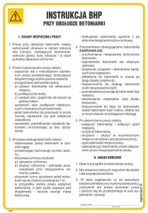 IAF07 Instrukcja BHP przy obsłudze betoniarki