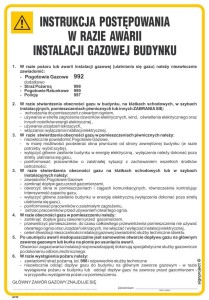 IAF20 Instrukcja BHP postępowania w razie awarii instalacji gazowej budynku