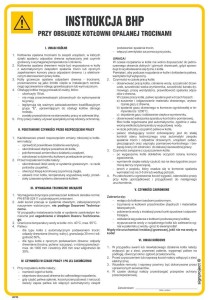 IAF23 Instrukcja BHP przy obsłudze kotłowni opalanej trocinami