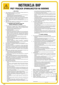 IAF26 Instrukcja BHP przy pracach spawalniczych na budowie