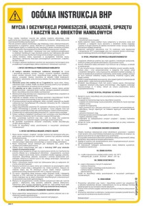 IAG11 Ogólna instrukcja BHP mycia i dezynfekcji pomieszczeń, urządzeń, sprzętu i naczyń dla obiektów handlowych