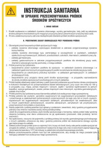 IAG25 Instrukcja sanitarna w sprawie przechowywania próbek środków spożywczych