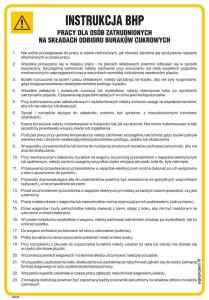 IAG42 Instrukcja BHP dla osób zatrudnionych na składach odbioru buraków cukrowych