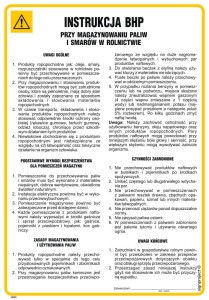 IAI04 Instrukcja BHP przy magazynowaniu paliw i smarów w rolnictwie