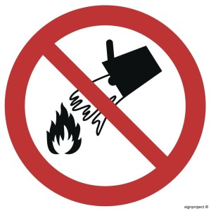 GA011 Zakaz gaszenie wodą