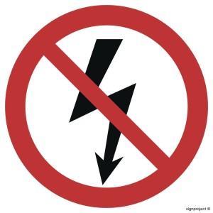 GB005 Nie załączać urządzeń elektrycznych