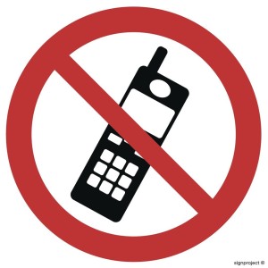 GB017 Zakaz używania telefonów komórkowych